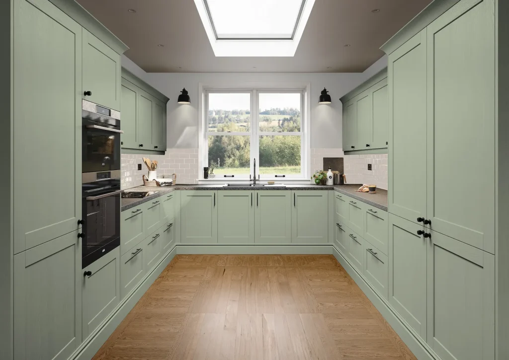 A fitted Rydal kitchen in French grey