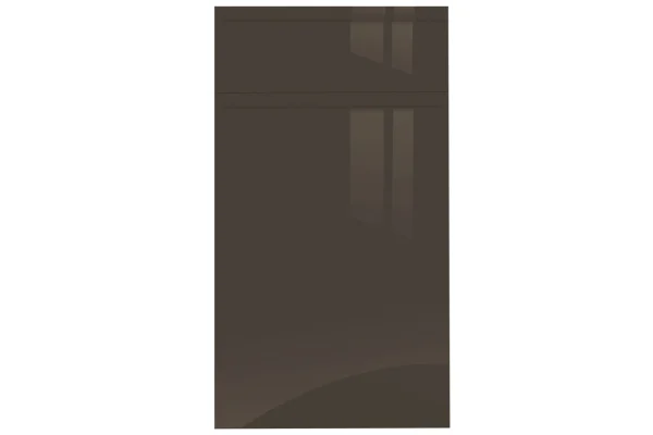 Jayline handleless replacement kitchen door and drawer front in Gloss Graphite P 1.webp