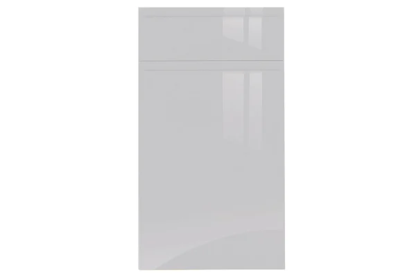 Jayline handleless replacement kitchen door and drawer front in Gloss Light Grey