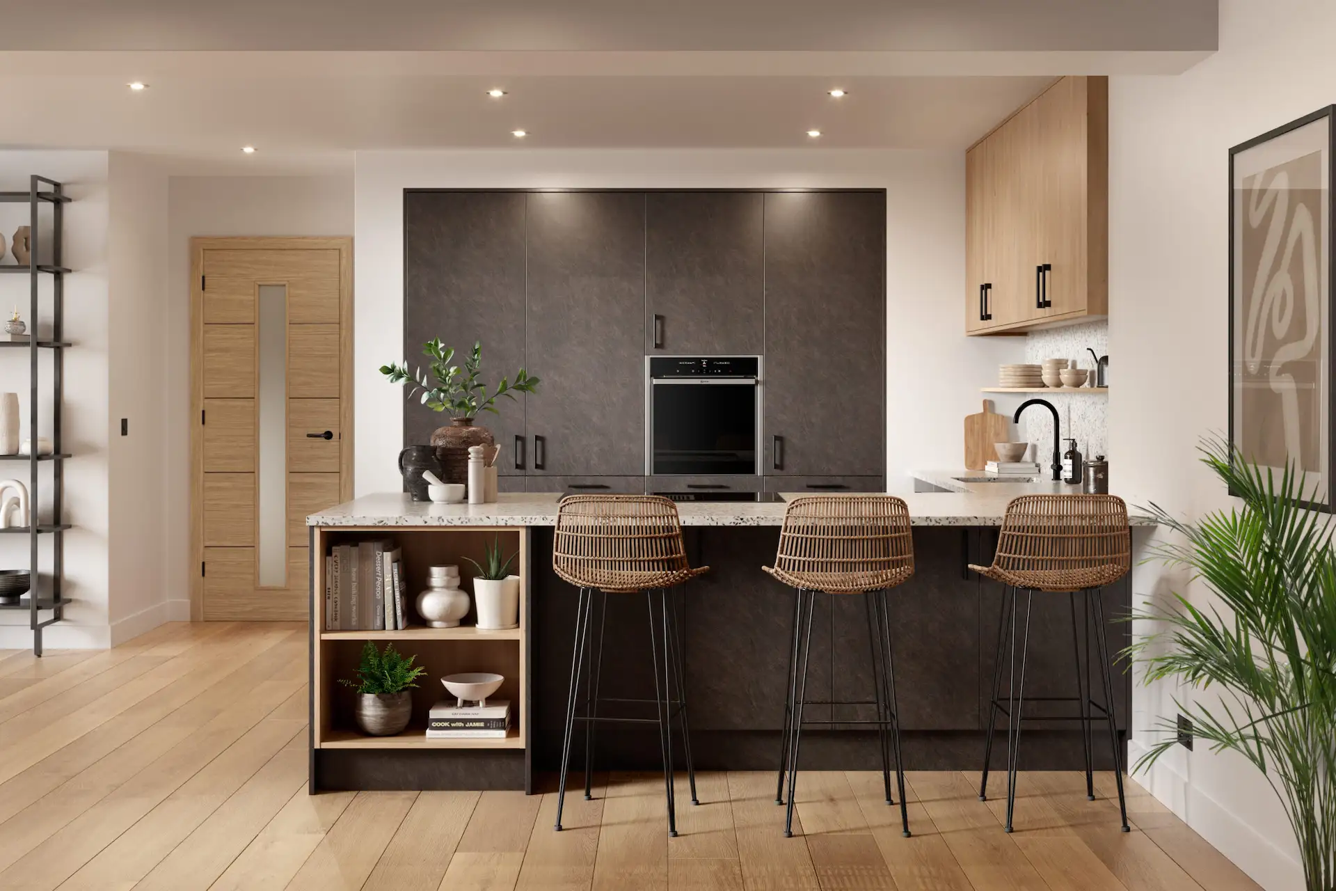 Kitchen-door-valore-matt-cupria-slate-main-1 Valore kitchen in Matt Cupria Slate, fitted room view
