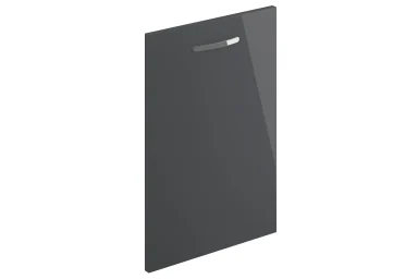 Vivo slab replacement kitchen door and drawer front in Gloss Anthracite (alternative view)