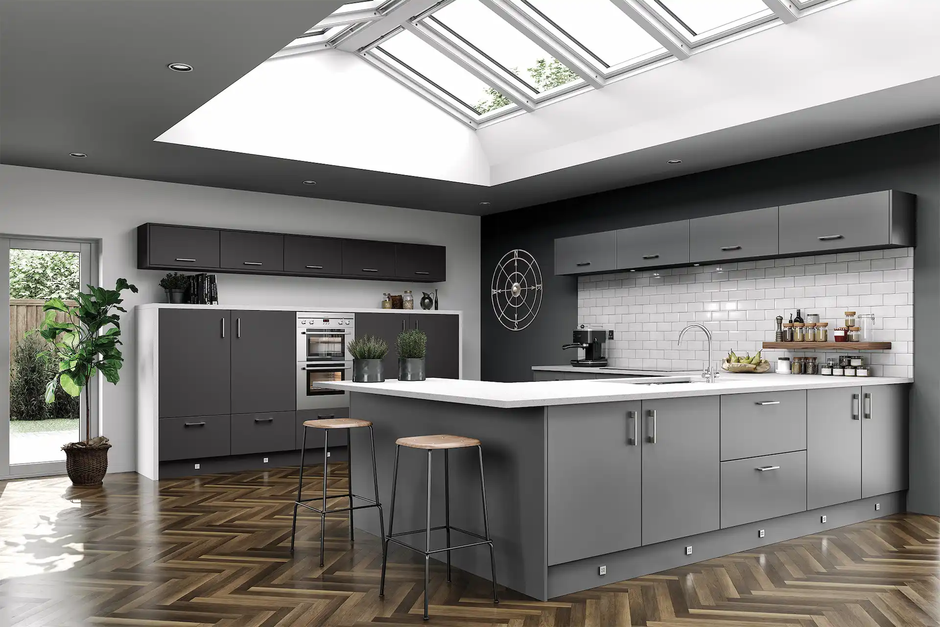 kitchen-door-vivo-matt-dust-grey-main-1 Vivo kitchen in Matt Dust Grey, fitted room view