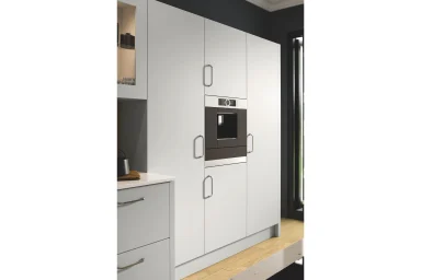 Vivo kitchen in Matt Light Grey, fitted room view (alternative view)