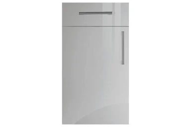 Venice replacement kitchen door and drawer front in Gloss Light Grey