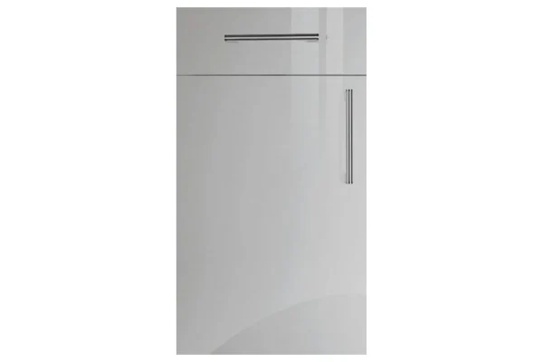 Venice replacement kitchen door and drawer front in Gloss Light Grey