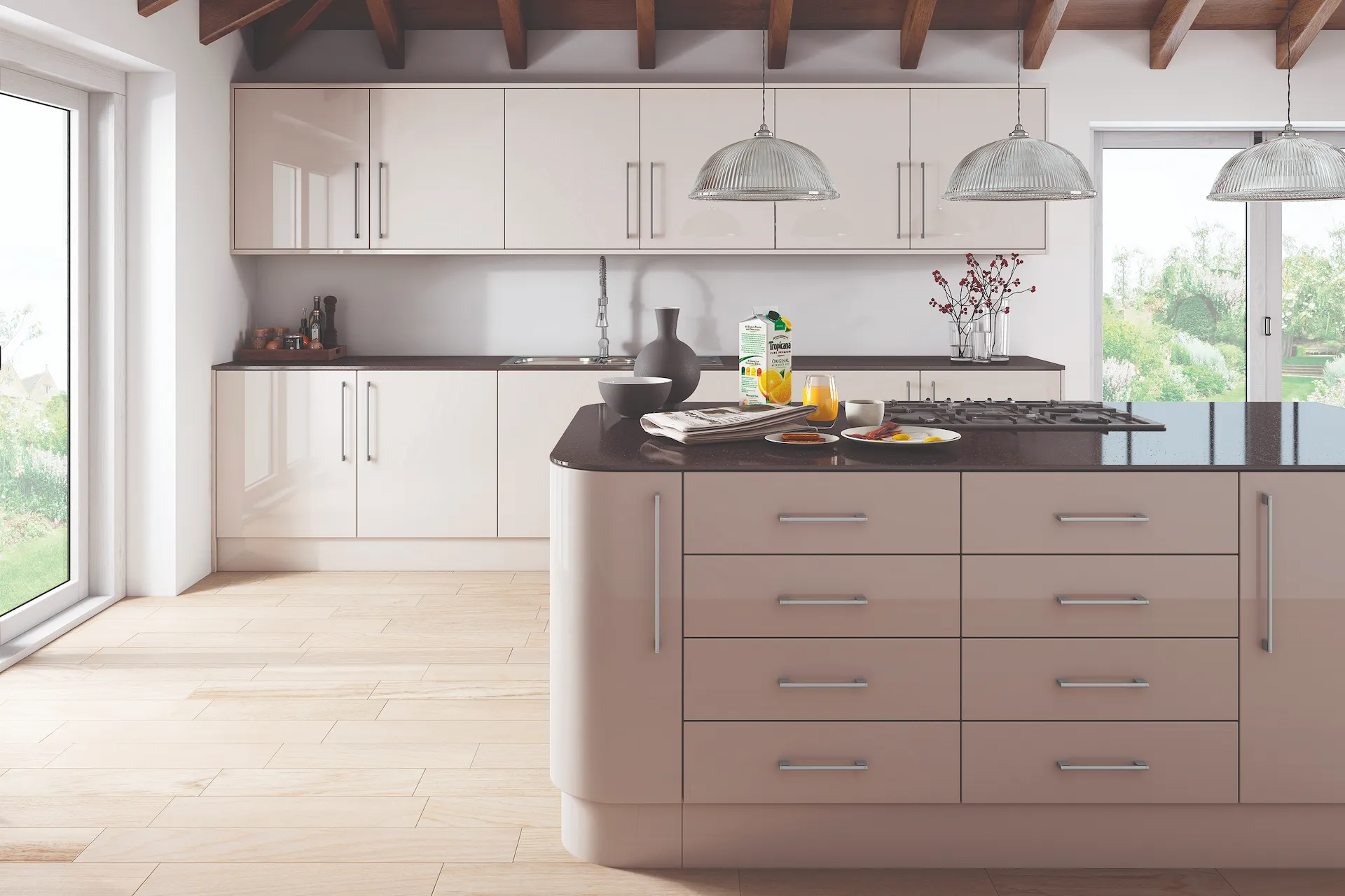 kitchen-door-zur-gloss-cashmere-main-1 Zur kitchen in Gloss Cashmere, fitted room view