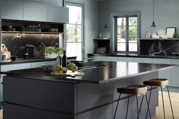 Kitchen-door-zurfiz-supermatt-metallic-grey-main-1 Zurfiz kitchen in Supermatt Metallic Grey, fitted room view