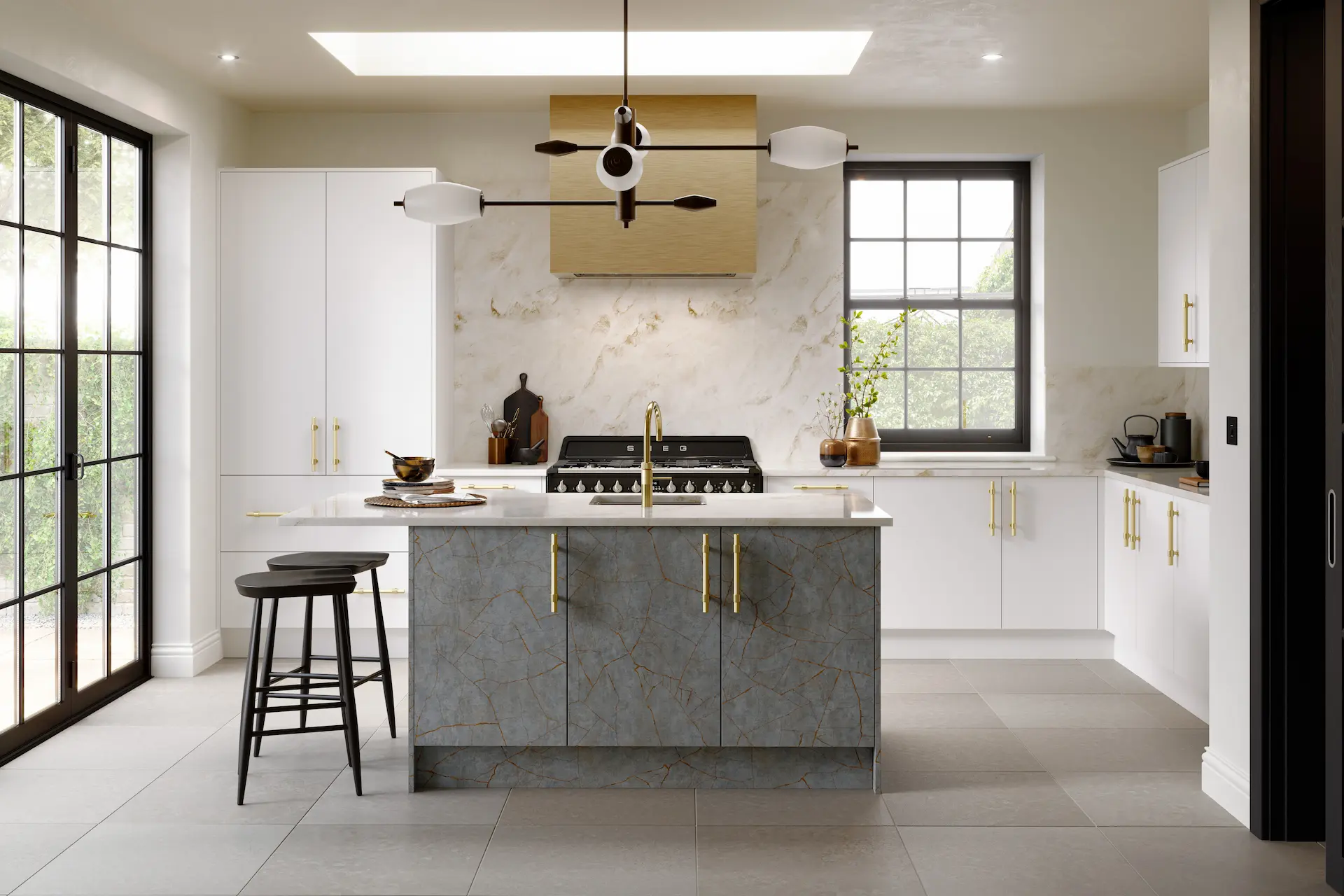 kitchen-door-valore-porcelain-gold-grey-main-1 Valore kitchen in Porcelain Gold Grey, fitted room view