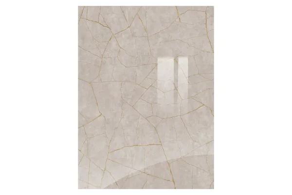 Zur replacement kitchen door and drawer front in Ultragloss Porcelain Gold Light