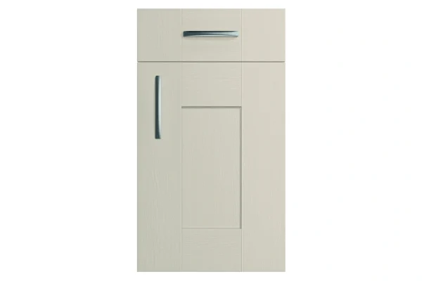 Cartmel replacement kitchen door and drawer front in Cashmere (alternative view)