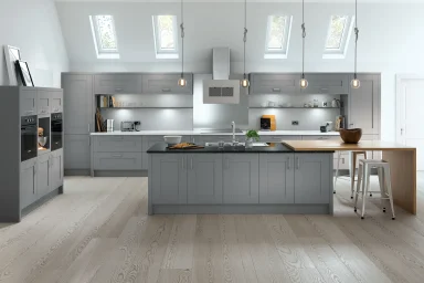 Cartmel kitchen in Dust Grey, fitted room view