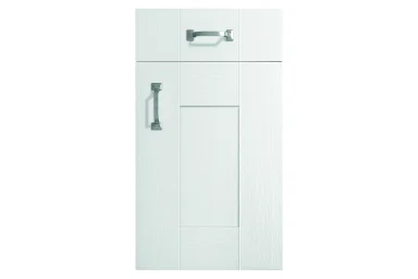 Cartmel replacement kitchen door and drawer front in White (alternative view)