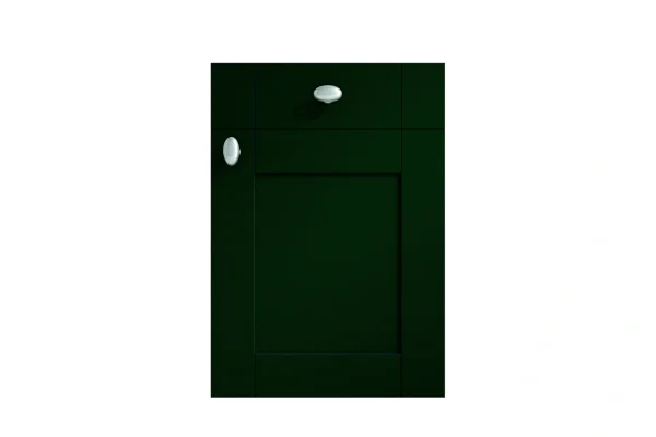 Cambridge replacement kitchen door and drawer front in Fire Green