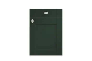 Cambridge replacement kitchen door and drawer front in Fire Green (alternative view)