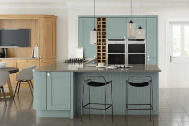 Cambridge kitchen in Fjord, fitted room view