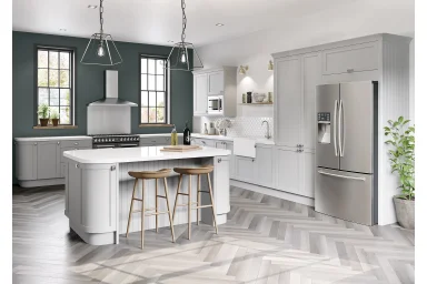 Newmarket kitchen in Light Grey, fitted room view