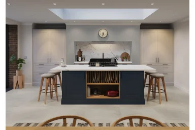 Rydal kitchen in Indigo, fitted room view