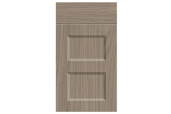 Aldridge replacement kitchen door and drawer front in two-panel Grey Vicenza Oak