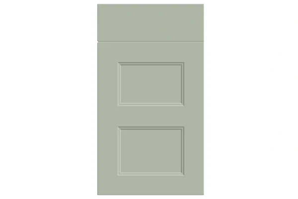 Aldridge replacement kitchen door and drawer front in Matt Sage Green