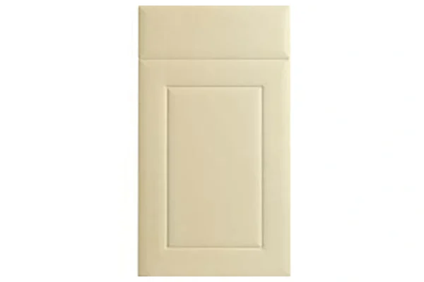 Ashford replacement kitchen door and drawer front in High Gloss Cream