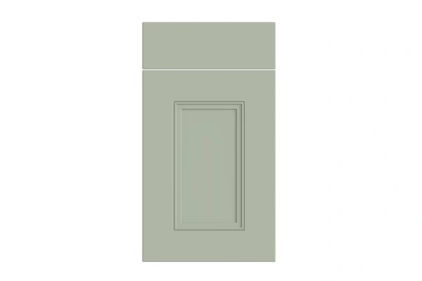 Buxton replacement kitchen door and drawer front in Matt Sage Green