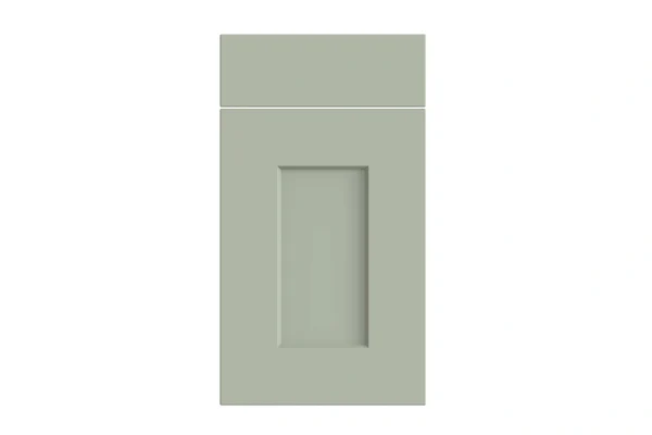 Cambridge replacement kitchen door and drawer front in Matt Sage Green