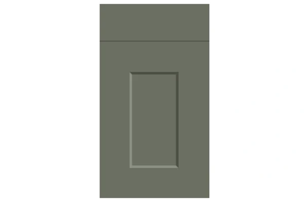 Cambridge replacement kitchen door and drawer front in Supermatt Smoke Green