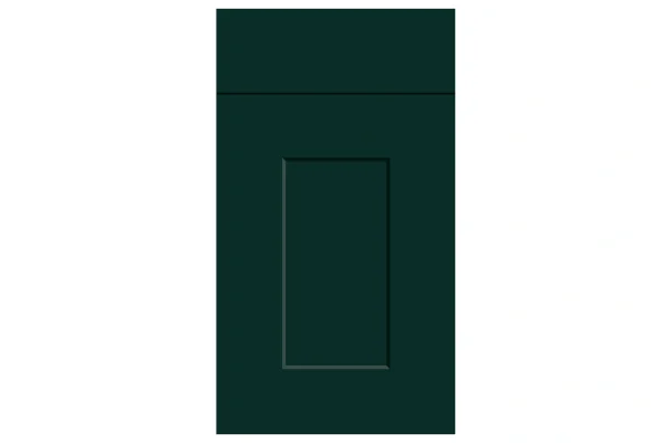 Carrick replacement kitchen door and drawer front in Supermatt Fir Green 1