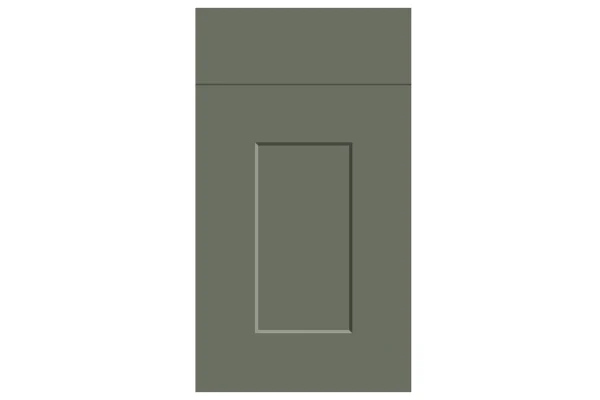 Carrick replacement kitchen door and drawer front in Supermatt Smoke Green