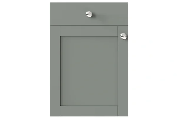 Waterford replacement kitchen door and drawer front in Suppermatt Sage Green C Op 1