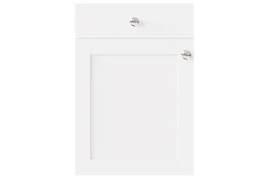 Waterford replacement kitchen door and drawer front in Suppermatt White C Op 1