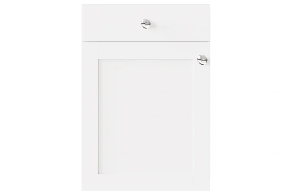 Waterford replacement kitchen door and drawer front in Suppermatt White C Op 1
