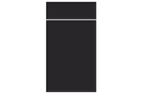 Aysgarth replacement kitchen door and drawer front in Supermatt Black