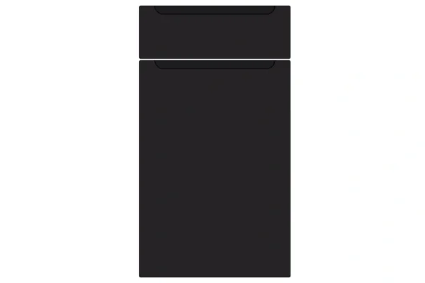 Chelsea replacement kitchen door and drawer front in Matt Black
