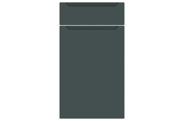 Chelsea replacement kitchen door and drawer front in Matt Kombu Green