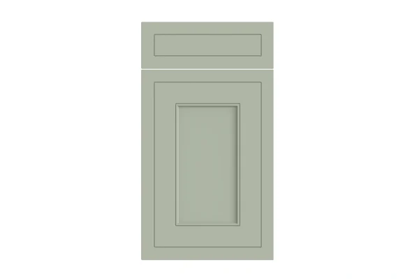Helmsley replacement kitchen door and drawer front in Matt Sage Green