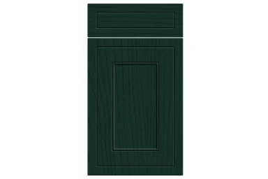 Helmsley replacement kitchen door and drawer front in Paint Flow Matt Fir Green 2