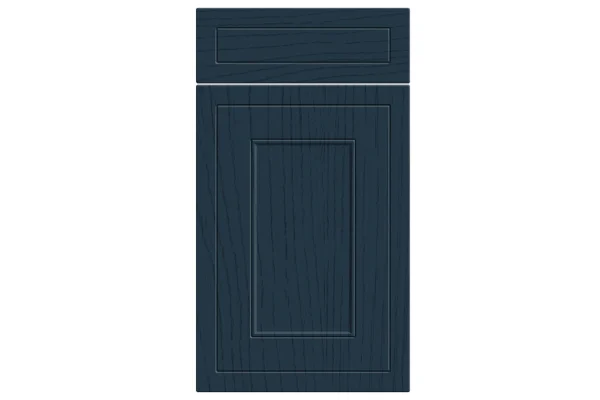 Helmsley replacement kitchen door and drawer front in Paint Flow Matt Indigo Blue