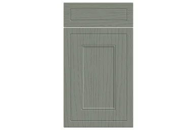 Helmsley replacement kitchen door and drawer front in Paint Flow Matt Sage Green 2