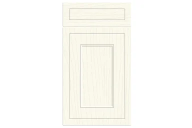 Helmsley replacement kitchen door and drawer front in Paint Flow Matt White 2
