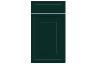 Helmsley replacement kitchen door and drawer front in Supermatt Fir Green 2