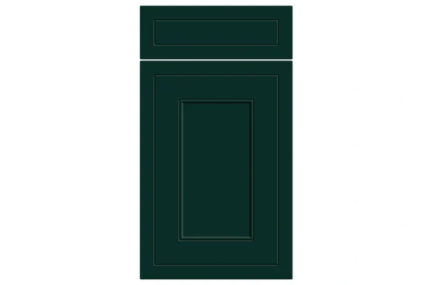 Helmsley replacement kitchen door and drawer front in Supermatt Fir Green 2