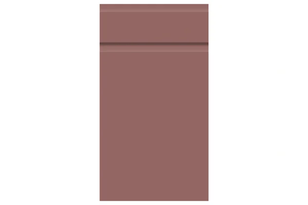 Knebworth replacement kitchen door and drawer front in Supermatt Rusty Red