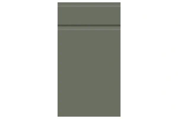 Knebworth replacement kitchen door and drawer front in Supermatt Smoke Green
