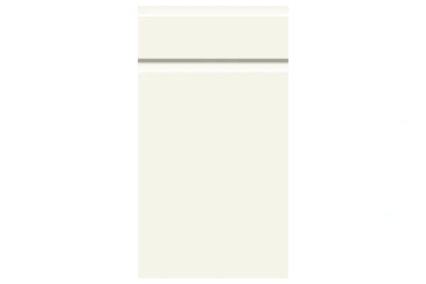 Knebworth replacement kitchen door and drawer front in Supermatt White Grey