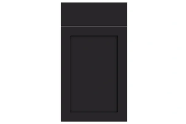 Oakham replacement kitchen door and drawer front in Matt Black