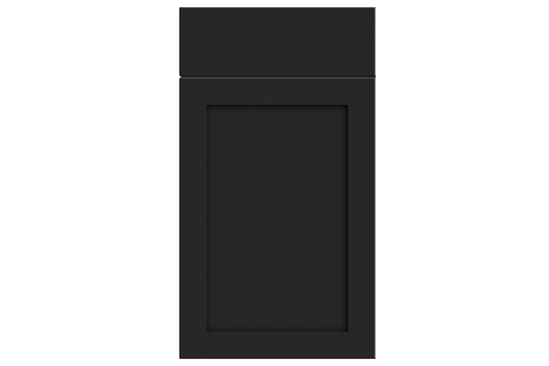 kitchen-door-oakham-matt-black-p-1 Oakham replacement kitchen door and drawer front in Matt Black