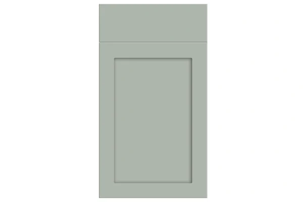 Oakham replacement kitchen door and drawer front in Matt Pistachio Green 1