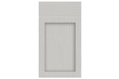 Oakham replacement kitchen door and drawer front in Paint Flow Matt Light Grey 1