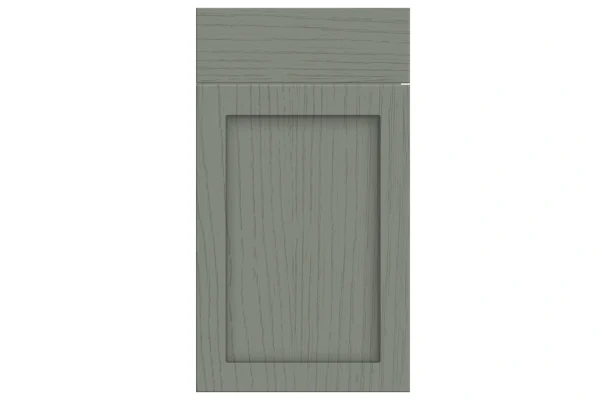 Oakham replacement kitchen door and drawer front in Paint Flow Matt Sage Green 1